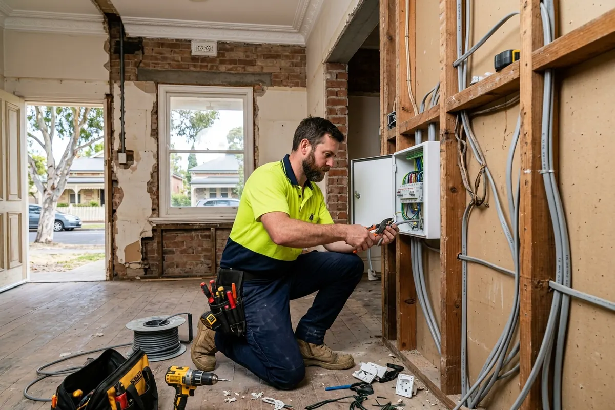 Renovating a Bungalow-era Adelaide home: rewiring decisions