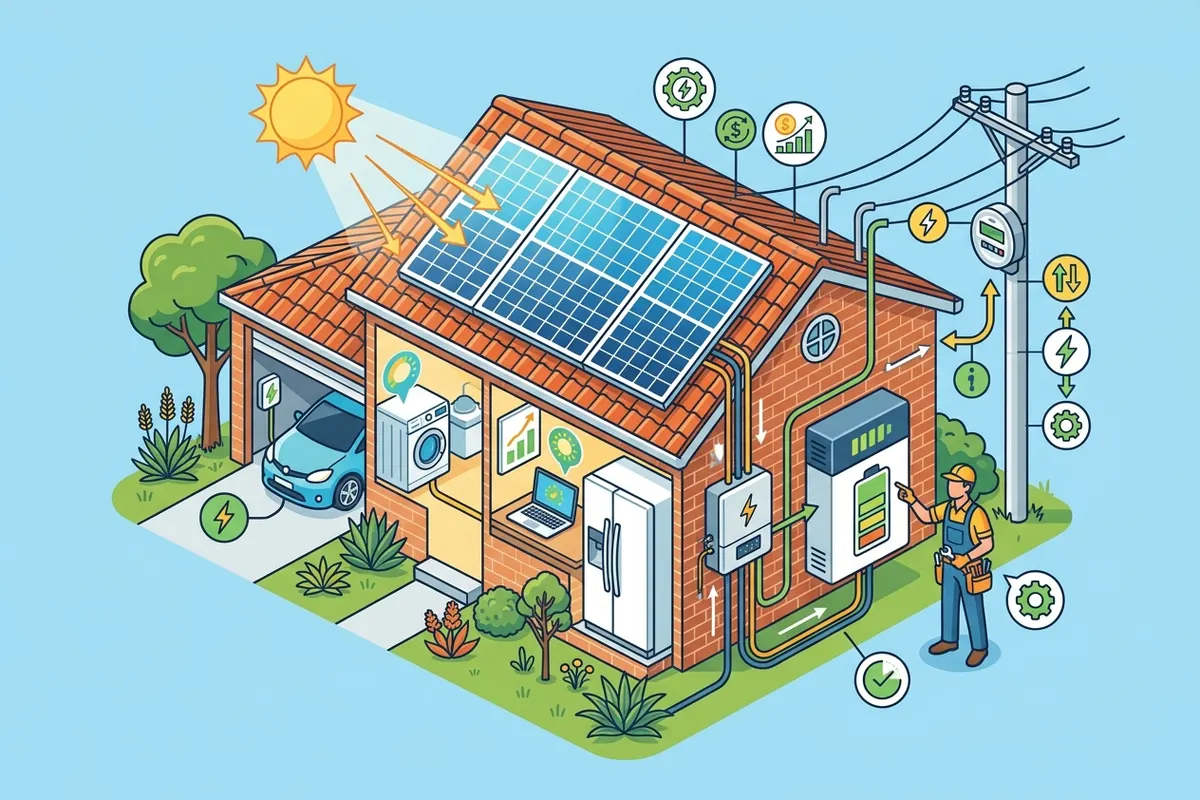 Solar and battery: what an Adelaide electrician actually does