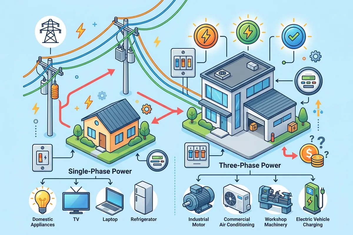 Three-phase power: do you need it, and what it costs to add